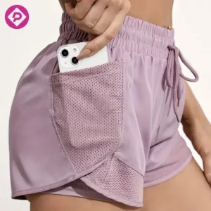 Gym Training Running High Waist Breathable Workout Elastic Sports Fitness Daily Wear Yoga Shorts for Women