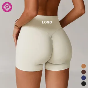 High Waist Three-point Yoga Pants Women's Quick-drying Fitness Hip-lifting Tights Running Sports Gym Shorts