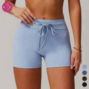Custom High Quality Hip Lift Yoga Shorts Pants Women Quick Dry Breathable Tight Gym Fitness Shorts