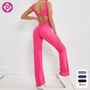 Custom One Piece Yoga Legging High Quality Gym Fitness Sets Bodysuit Breathable Sexy Women's Jumpsuits