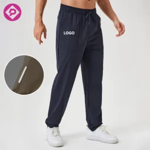 Men's Casual Training Sportswear Quick Dry Elastic Waist Fitness Joggers Loose Fit Outdoor Running Pants