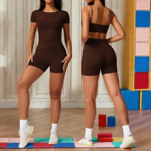 Custom Logo Fitness Seamless Stretchy Backless Sports Wear Gym Breathable Scrunch Solid Two Piece Yoga Sets for Women