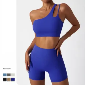2 Piece Set Sportswear Quick Dry Ladies Gym Fitness Sets Running Sports Bra and Shorts Leggings Yoga Set with Pocket