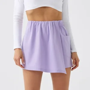 Custom New Design Summer Outdoor Yoga Wear Breathable Gym Fitness Recyclable Eco-friendly Fabric Women Yoga Skirt Shorts