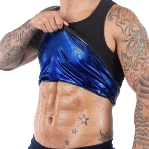 Gym Muscle Training Tank Top Shirt Weight Loss Waist Trainer Workout Corset Sauna Sweat Vest Slim Fit Shirts for Men