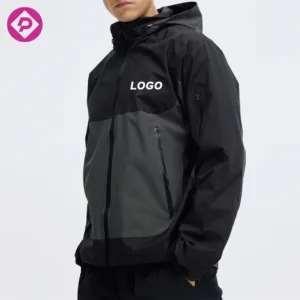 Custom Logo Color-Matching Jackets Mens Sportswear Windproof Running Jackets Gym Athletic Active Tracksuits