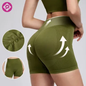 Wholesale Peach Butt Lift Yoga Shorts High Waist Fitness Pants Tight Seamless Sports Gym Shorts for Women