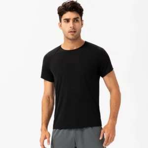 Summer Custom Logo Outdoor Running Top Blank Oversized Short Sleeve Crew Neck Quick Dry Gym T-shirts for Men