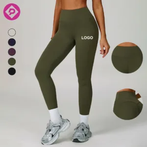 Women Tight Cloud Sense Solid Color Lightweight Yoga Sport Wear Gym Push up Scrunch Butt High Waisted Leggings