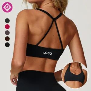 Custom Sports Bra Beautiful Cross Back Sportswear for Outdoor Running Tight Vest Quick Dry Gym Fitness Yoga Bra