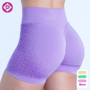 4.5" High Stretch Durable Seamless Scrunch Bum Gym Yoga Booty Running Biker Shorts Yoga Leggings