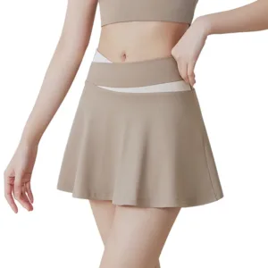 Wholesale Custom Logo Running Shorts 2 in 1 Women Tennis Skort Skirt Tennis Outfit Pleated Shorts Women