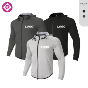 Custom Sweatsuit Outdoor Sport Gym Jacket Training Jogging Wear Hoodies Men's Fitness Tracksuits