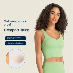 Summer Yoga Running Sports Bra Top Fitness Plain Color High Support Crop Tops for Women Short Wholesale