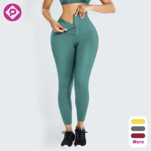 Adjustable Waist Belt Women High Waist Corset Leggings Waist Trainer Tummy Control Solid Yoga Pants