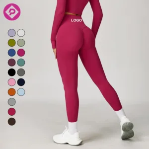 Women's High-Waisted Butt-Lifting Yoga Pants Quick-Dry Fitness Breathable Outerwear Tight Sports Leggings for Running