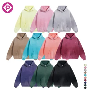 Puff Printing Distressed Custom Men Acid Wash Hoodie Manufacturers Cotton Blank Men's Hoodies & Sweatshirts