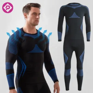 Seamless Tight-fitting Thermal Underwear Outdoor Cycling Thermal Men's Long Function Training Base Layer Active Suit