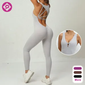 Custom Ropa Deportiva Mujer Bodysuit One Piece Playsuits Plus Size Sport Gym Fitness Workout Yoga Jumpsuit for Women
