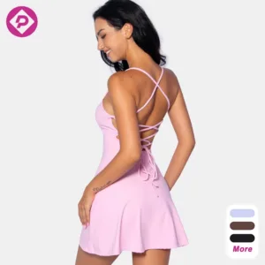 Custom Brand Golf Skirts Women Sportswear Backless Gym Fitness Pickleball Tennis Dress Sports Skirt