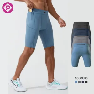 Wholesale Performance Bike Shorts With Pockets Cycling Athletic Gym Fitness Compression Shorts for Men