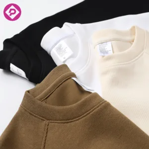 Heavyweight 350Gsm Pullover Long Sleeve Round Neck Sweatshirt French Terry Logo Printing Sweatshirt