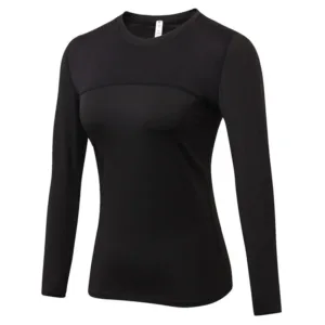 Custom Ladies Yoga Top Blank Mesh Stitching Breathable Quick Dry Fitness Running Gym T-shirts Tops for Women