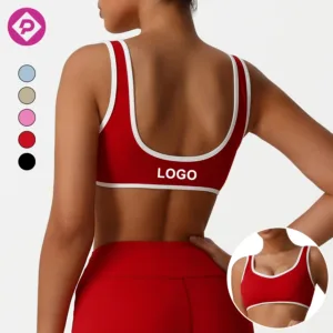 Wholesale New Summer Sports Underwear Women's Outdoor Fitness Bra Breathable Striped Yoga Sports Bra