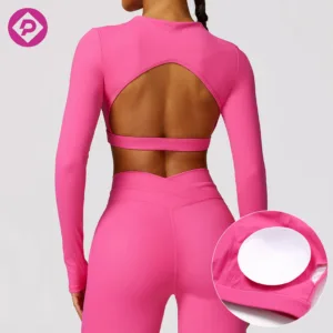 Custom Logo Sexy Active Wear Workout Gym Sports Wear Fitness Running Tight Active Crop Top Yoga Set