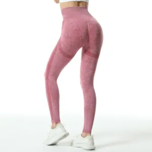 Hot Sale Women Scrunch Butt Lifting Leggings Seamless High Waisted Workout Gym Breathable Seamless Gym Booty Tights