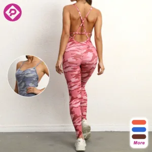 Yoga Jumpsuit Apparel Gym Fitness Sets Bodysuits Workout Yoga Clothes Women's One Piece Sportswear Without Logo
