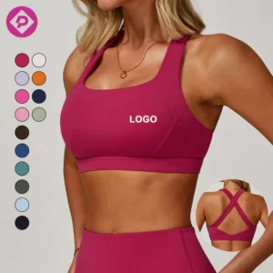 Wholesale Women Soft Gym Sportswear Women Sexy Yoga Tops Active Sports U Neck Sports Bra for Women