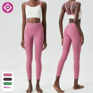 Women Quick Dry Athletic Wear High Waist Leggings and Bra Running Training Outfits Gym Exercise Seamless Yoga Set
