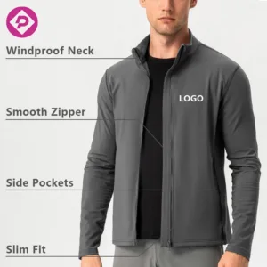 Customized Plus Size Men's Hiking Sweatshirts Thicken Warm Outdoor Riding Coat Long-Sleeved Zipper Jackets