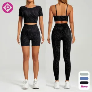 4 Pcs Seamless Wholesale Women Sportswear Gym Fitness Bras and Legging Workout Work Out Yoga Sets