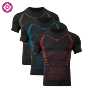 Custom Logo New Summer Outdoor Men Shorts Sleeve Plus Size Men's Vests Sports Top Fitness Running Gym Shirt for Men