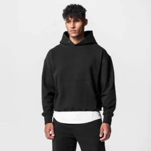 Custom 320 400 500 GSM Hoodie Winter 2 Piece Cotton Sport Training Tracksuits Jogger Hoodie Oversized Gym Men Sweatsuits Set Tra