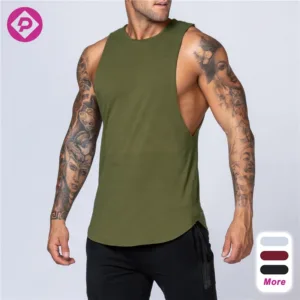 Custom Design Eco- Friendly Men Gym Singlet Vest Sleeveless Bodybuilding Clothing Fitness Gym Tank Tops