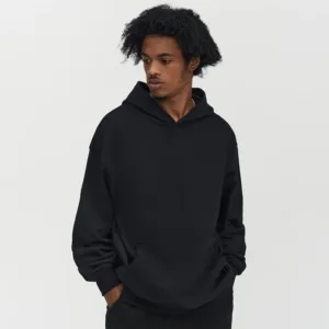 Winter Blank Tracksuits Custom 450gsm Heavyweight Vintage Long Sleeve Sweatshirt 100% Cotton Hoodie with Pocket