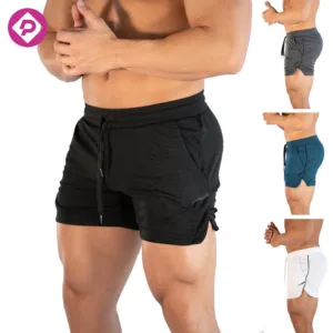Men's 5-Inch Athletic Gym Workout Shorts Lightweight Cargo Running Bodybuilding Breathable Mesh Shorts