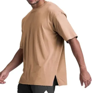 New Design Gym Tee T-Shirts Sports Cotton Short Sleeve Blank Breathable High Street Jersey Gym T Shirt for Men