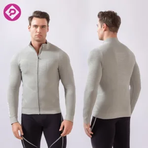 High Quality Men Custom Jersey Cycling Bike Shirts Breathable Long Sleeve Running Compression Jacket