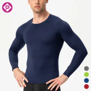 High-elastic Quick-drying Sports T-shirt Outdoor Running Fitness Wear Training Long-sleeved Gym T-shirts