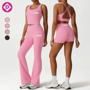 New Sports Heart Back Bra Cross Back Sports Bra Outdoor Fitness Shorts Quick Drying Yoga Pants Yoga Set